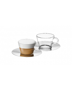 Set da 2 tazze View cappuccino con piattini