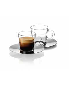Set da 2 tazzine View espresso con piattini